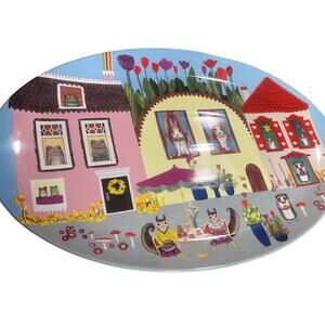 Greenbox Fun Animal Serving Platter 19.25" x 12.75" Dishwasher & Microwave Safe